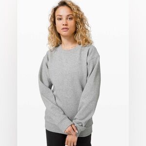 Lululemon All Yours Crew Bubble Dot
Heathered Core Light Grey / White
Womens L